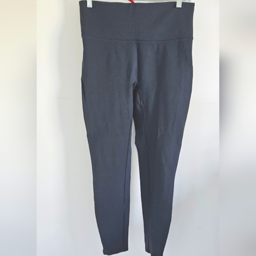 SPANX navy blue knit leggings